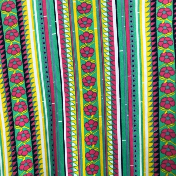 Vintage 70s Psychedelic Floral Dagger Collar Nylon Disco Shirt Blouse Top Medium - Picture 4 of 15